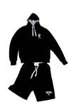 The Ring Black Sweat Top & Shorts Combo