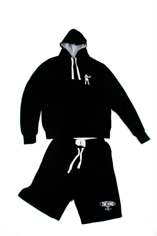 The Ring Black Sweat Top & Shorts Combo