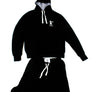 The Ring Black Sweat Top & Shorts Combo