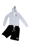 The Ring Black & Grey Sweat Top & Shorts Combo
